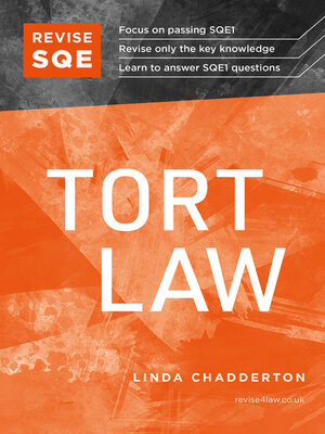 cover image of Revise SQE Tort Law